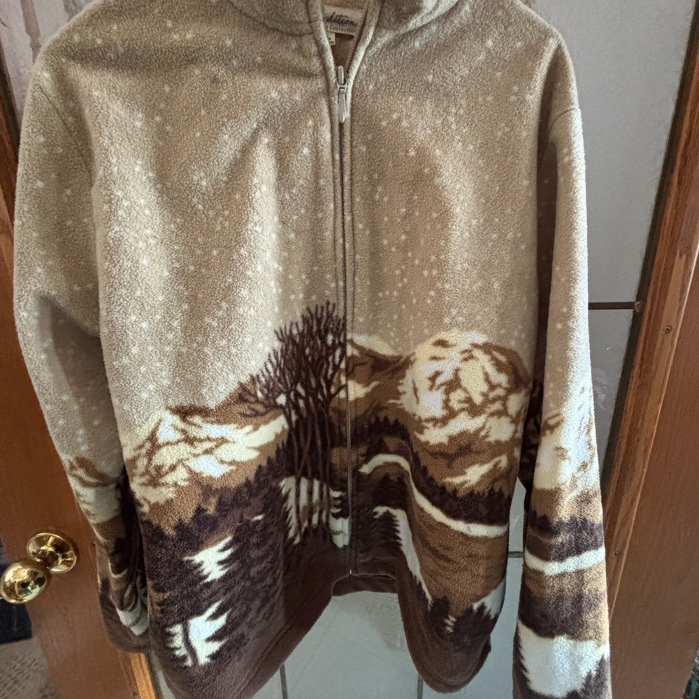TRADITION COUNTRY COLLECTION SCENIC ZIP UP JACKET 20” PTP - Picture 3 of 6